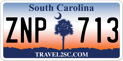 SC license plate ZNP713