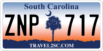 SC license plate ZNP717