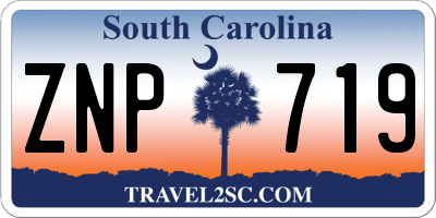 SC license plate ZNP719