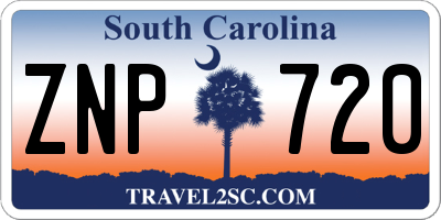 SC license plate ZNP720