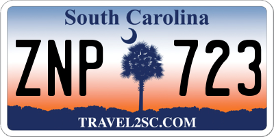 SC license plate ZNP723