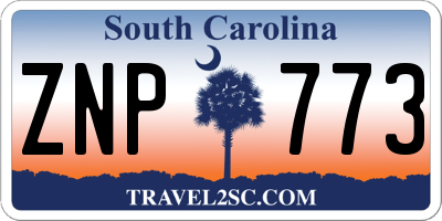SC license plate ZNP773