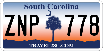 SC license plate ZNP778