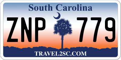 SC license plate ZNP779