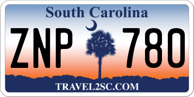 SC license plate ZNP780