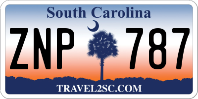 SC license plate ZNP787