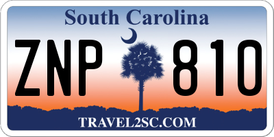 SC license plate ZNP810