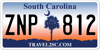 SC license plate ZNP812