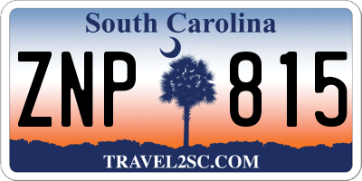 SC license plate ZNP815