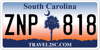 SC license plate ZNP818