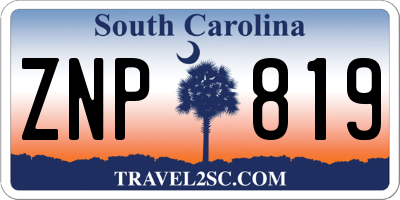 SC license plate ZNP819