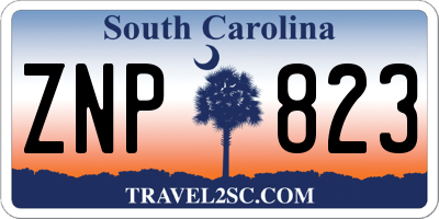 SC license plate ZNP823