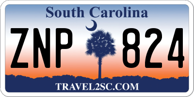 SC license plate ZNP824