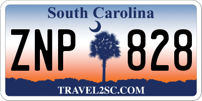 SC license plate ZNP828