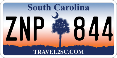 SC license plate ZNP844