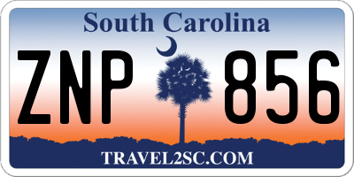 SC license plate ZNP856