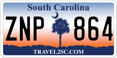 SC license plate ZNP864
