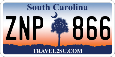 SC license plate ZNP866
