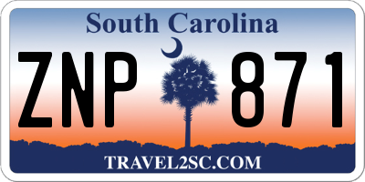 SC license plate ZNP871