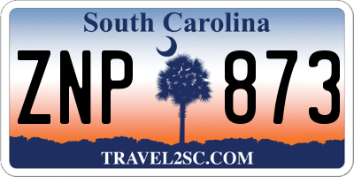 SC license plate ZNP873