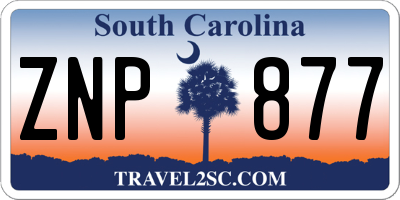 SC license plate ZNP877