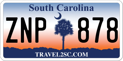 SC license plate ZNP878
