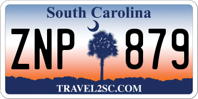 SC license plate ZNP879