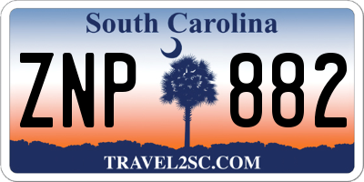 SC license plate ZNP882