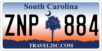 SC license plate ZNP884