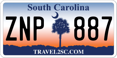 SC license plate ZNP887