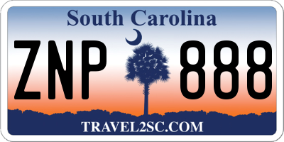 SC license plate ZNP888