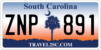 SC license plate ZNP891