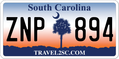 SC license plate ZNP894