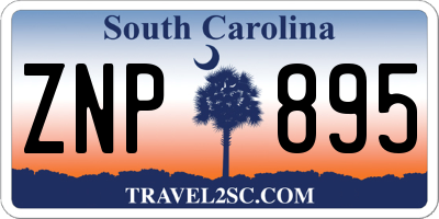 SC license plate ZNP895