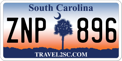 SC license plate ZNP896