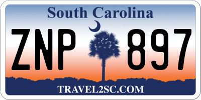 SC license plate ZNP897