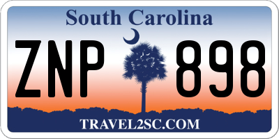 SC license plate ZNP898