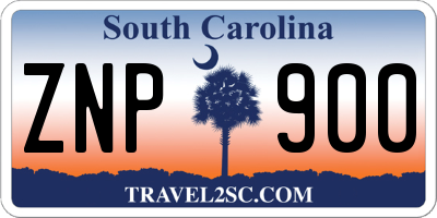 SC license plate ZNP900