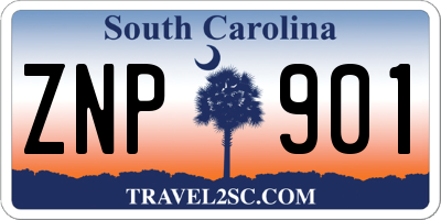 SC license plate ZNP901