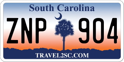 SC license plate ZNP904