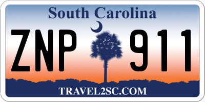 SC license plate ZNP911