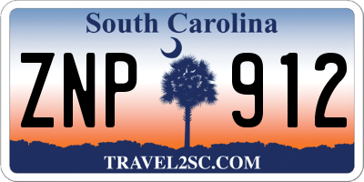 SC license plate ZNP912