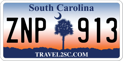 SC license plate ZNP913