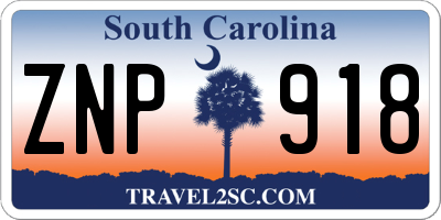 SC license plate ZNP918