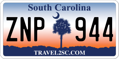 SC license plate ZNP944