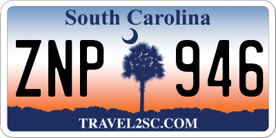 SC license plate ZNP946