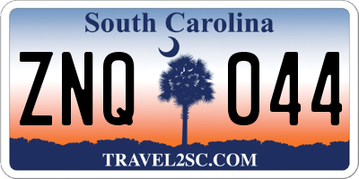 SC license plate ZNQ044