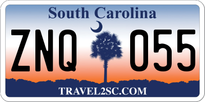 SC license plate ZNQ055