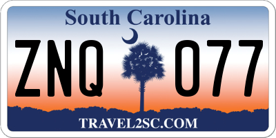 SC license plate ZNQ077