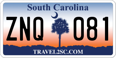 SC license plate ZNQ081